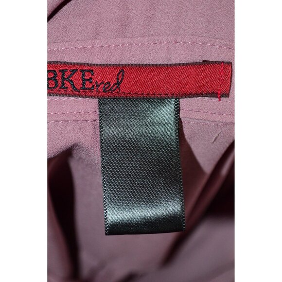 BKE Women's Sheer Mauve Pink Purple Button Up Shirt Size Large Long Dress READ - Picture 5 of 5